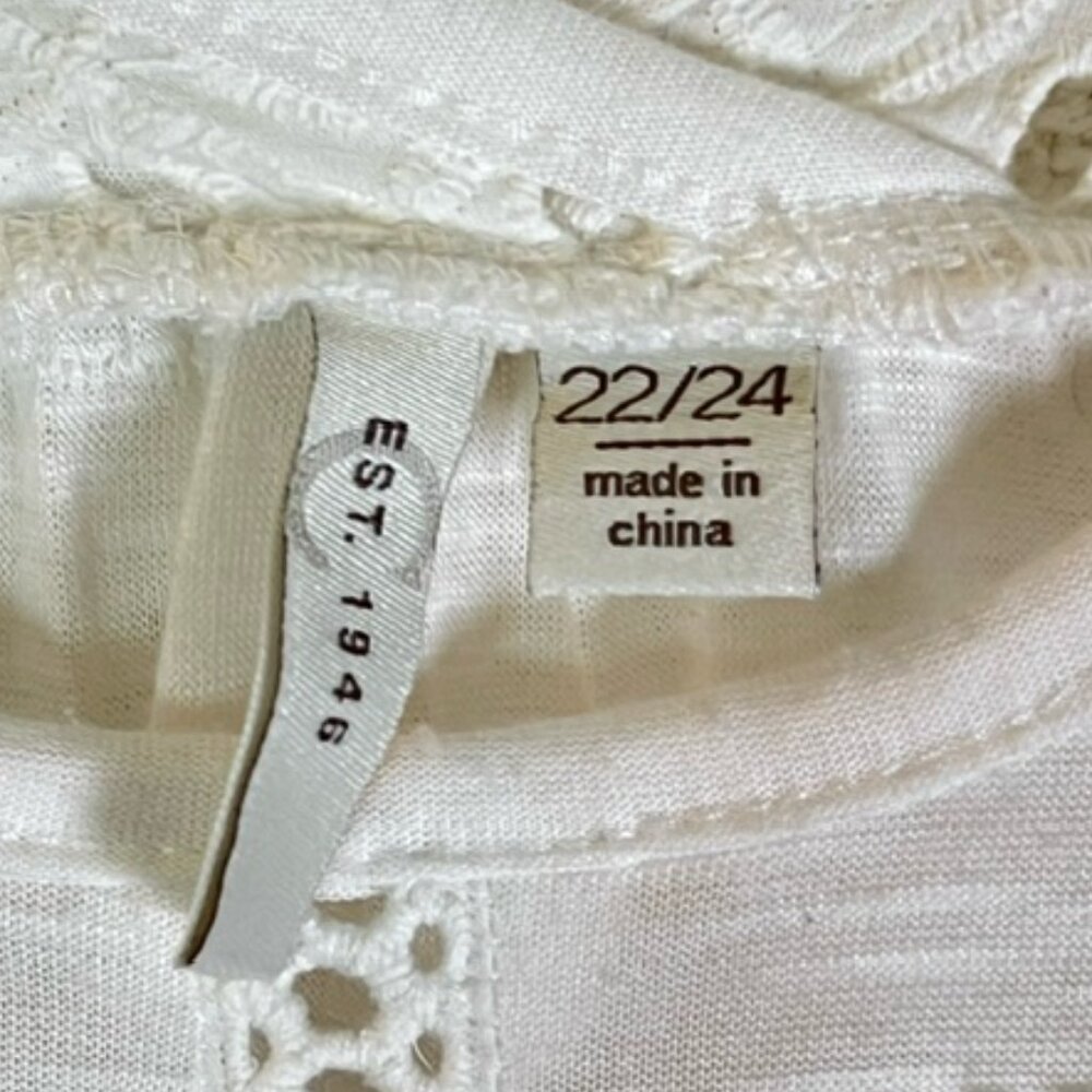 CATO Est. 1946 Womens Pullover Short Sleeve Summer Top Plus Size 22/24 - Picture 2 of 5